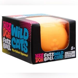 Schylling NeeDoh Wild Cats Fuzz Ball Squishy Fidget Toy
